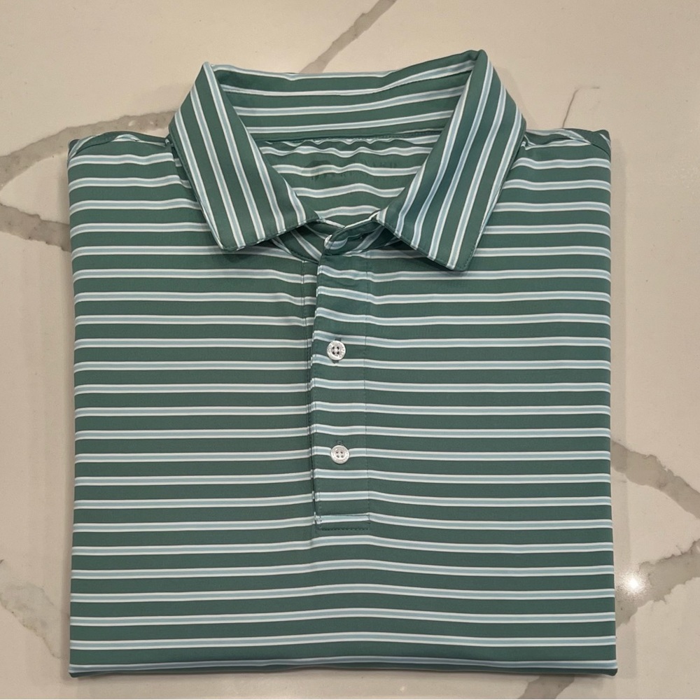 Striped Performance Polo